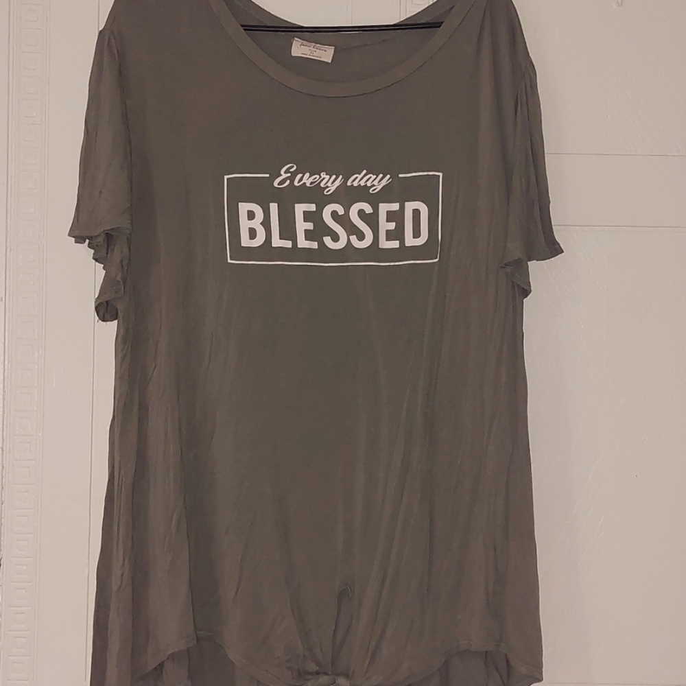 Boutique olive top